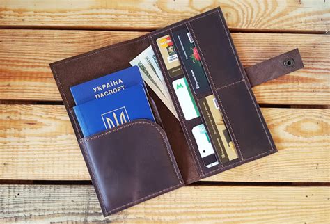 Leather Travel Wallet Personalized Travel Passport Wallet Etsy