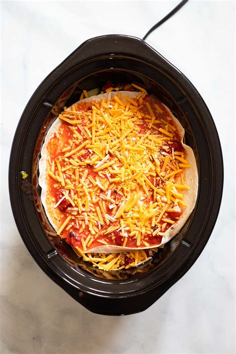 Vegetarian Slow Cooker Enchilada Casserole Dietitian Debbie Dishes