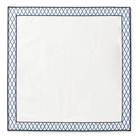 Trellis Embroidered Napkins Set Of 4 Williams Sonoma CA Williams