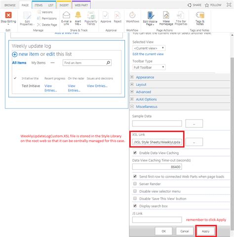 Custom Xsl For Sharepoint List View Web Part