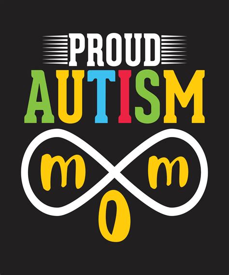 Proud Autism Mom T Shirt Design Eps 16202287 Vector Art At Vecteezy