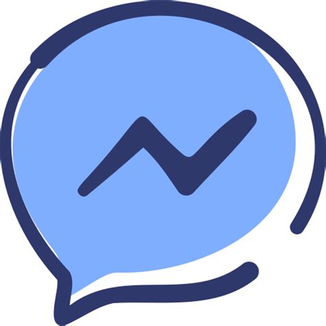 Messenger Basic Hand Drawn Lineal Color Icon