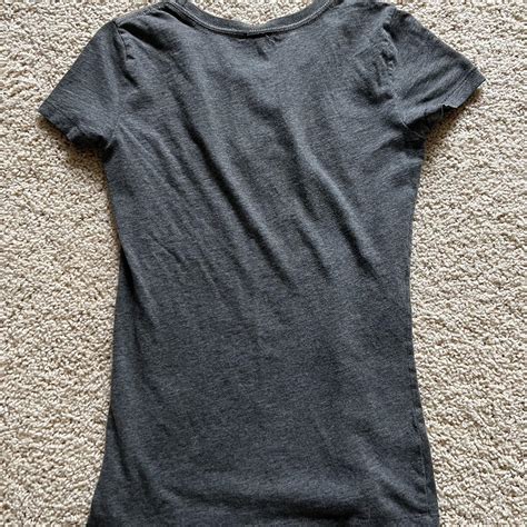 Abercrombie Fitch Women S Grey T Shirt Depop