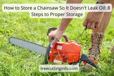 How To Store A Chainsaw So It Doesnt Leak Oil 8 Steps