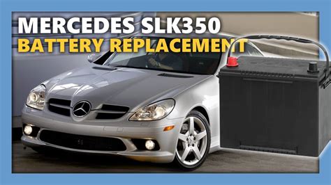 How To Remove And Install Mercedes Benz SLK 350 Battery YouTube