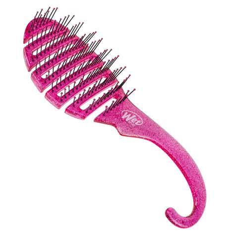 Wet Brush Detangler Shower Pink Glitter Szczotka Do Rozczesywania