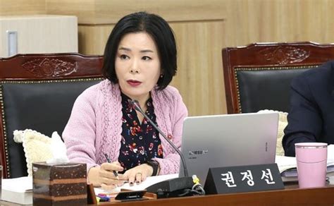 경기도의회 권정선 의원 지역 민원 갈등 지역구 의원과 소통해야 뉴스피크