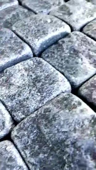 Natural Stone X Cobblestone Black Basalt Cube Stone For Garden