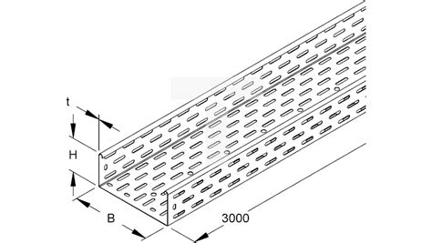 Korytko Kablowe Perforowane X Grubo Mm Rl M
