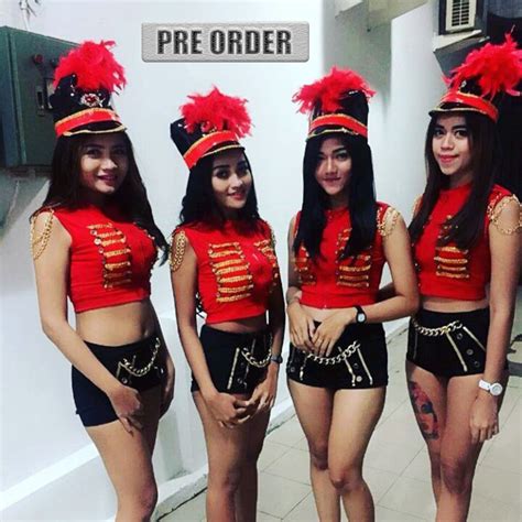 Jual [pre Order] Kostum Dancer Sexy Wanita Model Karnaval Warna Merah