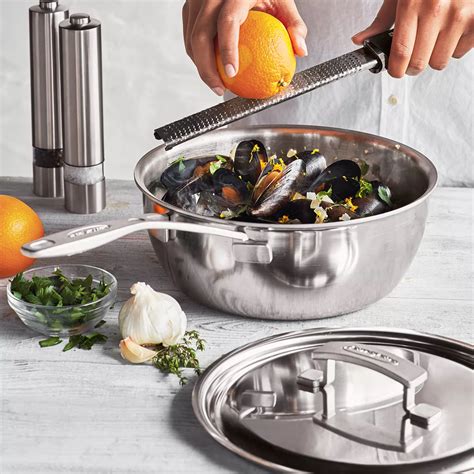 Demeyere Industry Stainless Steel Essential Pan Qt Sur La Table