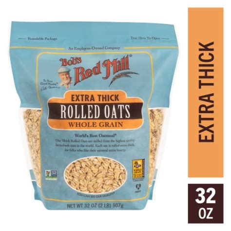 Bob S Red Mill® Extra Thick Whole Grain Rolled Oats 32 Oz Fry’s Food Stores