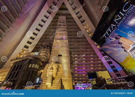 Interior of the Luxor Hotel in Las Vegas Nevada Editorial Image - Image ...