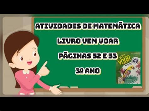 Atividades De Matem Tica Livro Vem Voar Ano Dia De Maio Youtube