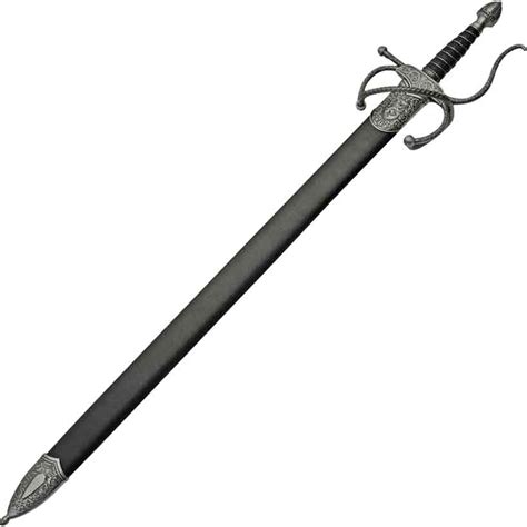 elegant etched blade rapier
