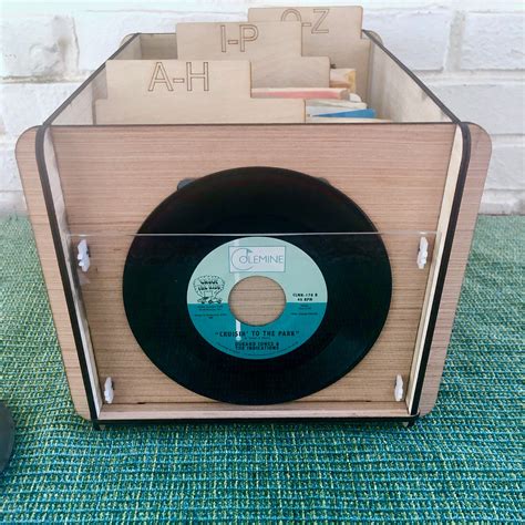 45 Rpm Record Storage Box And Display Frame Plus 3 Alpha Etsy