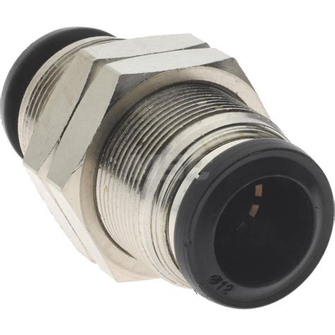 Aignep Usa Push To Connect Tube X Tube Fitting Bulkhead Union M X