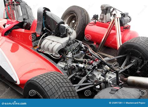 Engine Of A Racing Race Car Stock Image - Image: 25897381