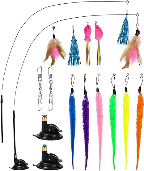 Leazzle Pi Ces Jouet Plumes Pour Chats Jouets Interactifs Chat