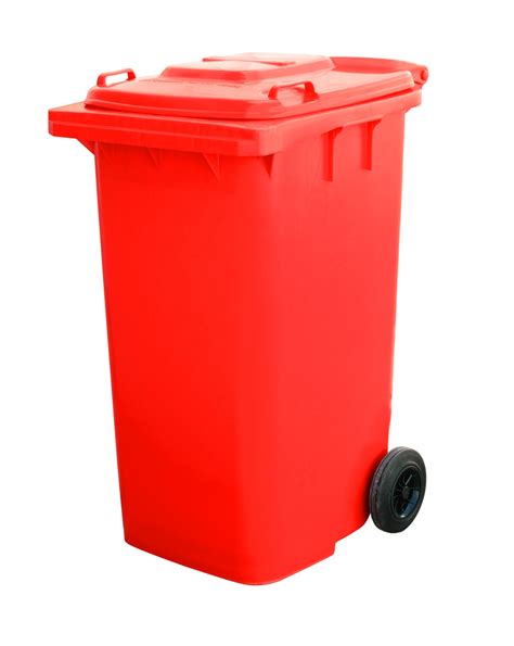 Recycle Bin Wheelie Bin 240l Orange Supreme Hygiene