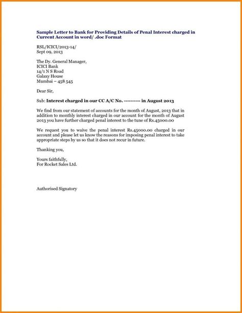 Bank Charges Refund Letter Template Letter Template Word Letter