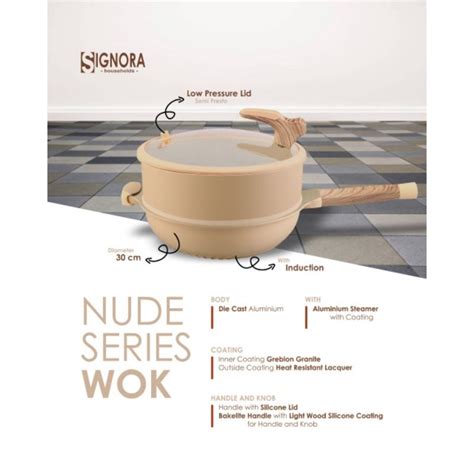 Jual Signora Premium Nude Series Wok Cm Thermal Tray Casserole