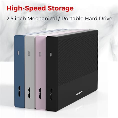 Suhsai External Hard Drive 1 Tb Usb 3 0 Portable Hard Disk Storage And Memory Expansion Hdd Backup