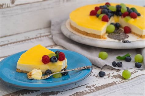 Lemon Curd Cheesecake Mit Keksboden Käsekuchen Ohne Backen