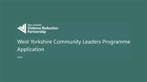 West Yorkshire Community Leadership Programme Recruiting 2nd Cohort