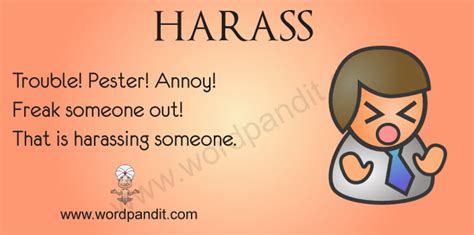 Meaning Of Harass