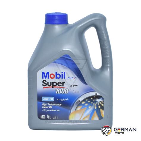 Buy Mobil Engine Oil Super 1000 20w50 4 Litres Mobil Super 1000 20w50 German Parts