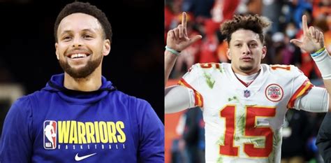 Steph Curry and Patrick Mahomes Share Fun Exchange - Inside the Warriors