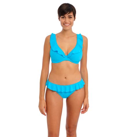 Freya Swim Jewel Cove Niedrige Bikini Hose Plain Turquoise Annadiva