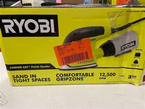 Used Ryobi Cfs Gk Corner Cat Finish Sander Corded Read Ebay