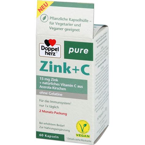 Doppelherz Zink C Pure Kapseln Wir Leben Apotheken