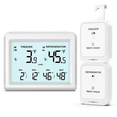 ORIA Digital Refrigerator Thermometer, Wireless Fridge and Freezer