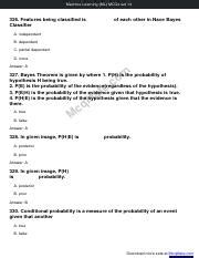 Machine Learning Ml Solved Mcqs Set Mcqmate Pdf Machine