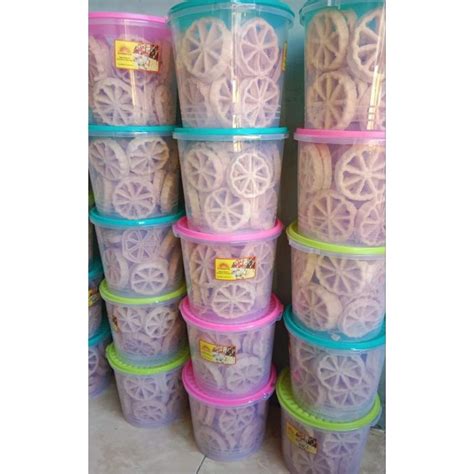 Jual Peyek Kacang Peyek Rebon Rempeyek Kembang Goyang Toples 5l