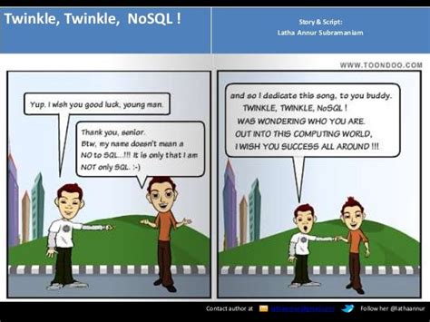 Sql Vs Nosql Cartoon Strip