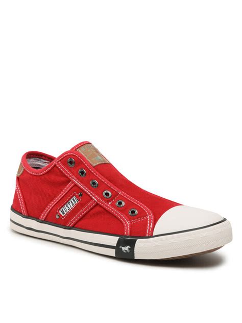 Sneakers Aus Stoff Mustang 4058 405 5 Rot Eschuhe De