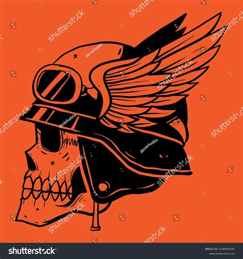 Skeleton Skull Head Death Symbol Impermanence Stock Vector Royalty Free 2190643597 Shutterstock