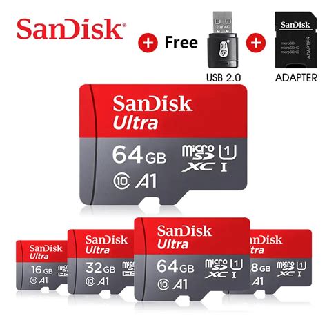 Sandisk A1Micro SD карты 512 ГБ 100 МБ/с. TF карта памяти SDXC карты ...