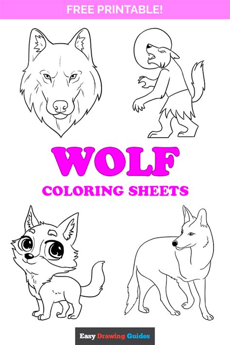 Free Printable Wolf Coloring Pages For Tweens