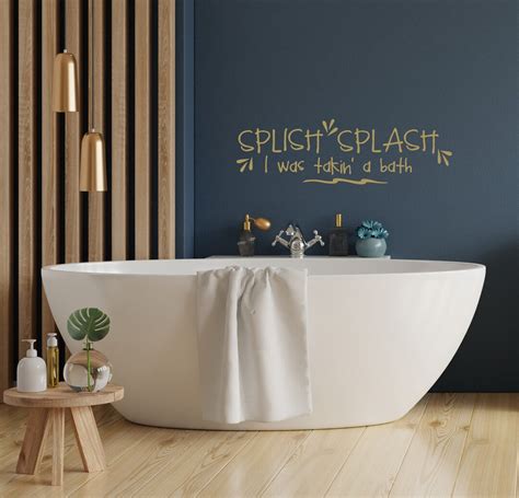 Splish Splash Bathroom Wall Decal Etsy