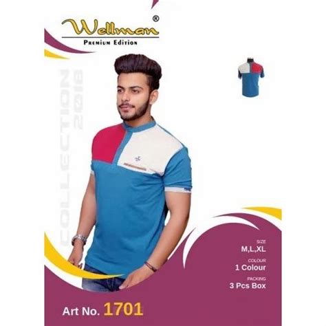 Wellman Cotton Collar T Shirt Size M L Xl At Rs 350 In Ludhiana