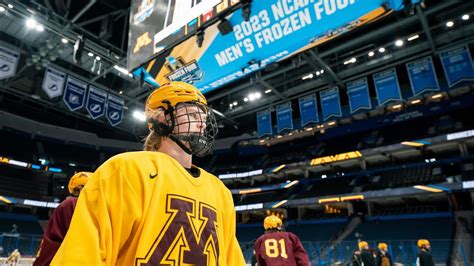 Behind The Scenes: Gopher Men's Hockey Practice at 2023 Frozen Four