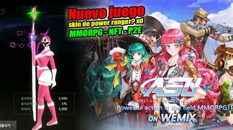 ASU On Wemix Mmorpg Play To Earn Skin De POWER RANGER Xd Otro