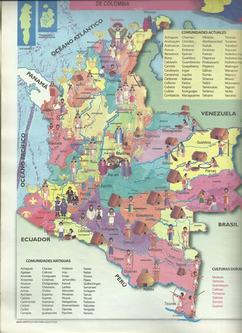 Mapa De Las Culturas Indigenas D Linaluna