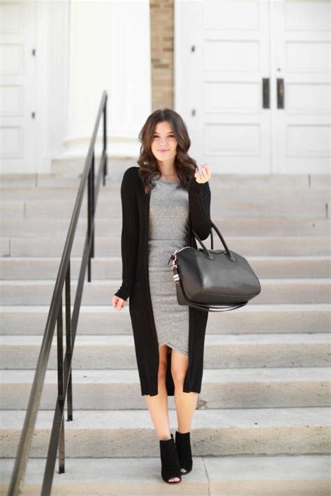 15 Ways To Wear A Long Cardigan At Work In Winter Styleoholic