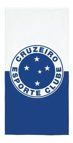 Toalha Time Futebol Banho Praia Lepper Aveludada Estampada Cruzeiro